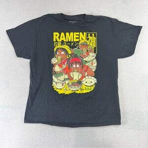 Ramen Naruto Goku Shirts Men’s Black Size XL Graphic Japan Ramen King